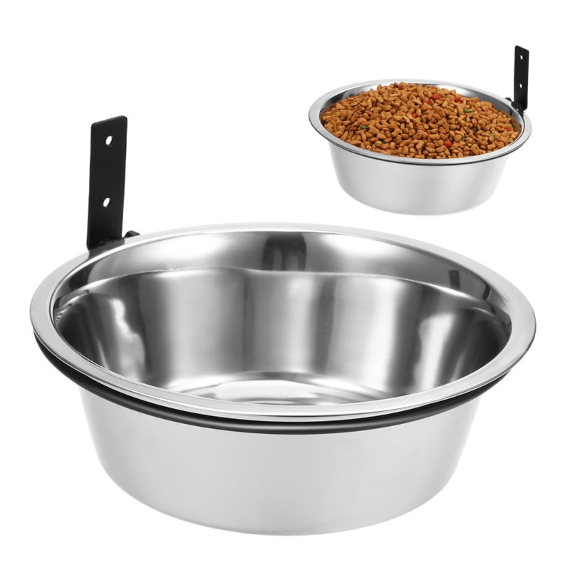 Wall Mounted Elevated Pet Feeder Set Removable Stainless Steel Bowls For Cats And Small Dogs - Image 2