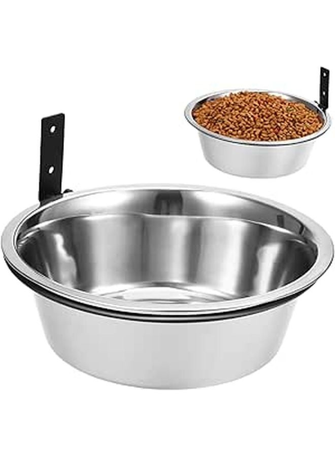 Wall Mounted Elevated Pet Feeder Set Removable Stainless Steel Bowls For Cats And Small Dogs - Image 1