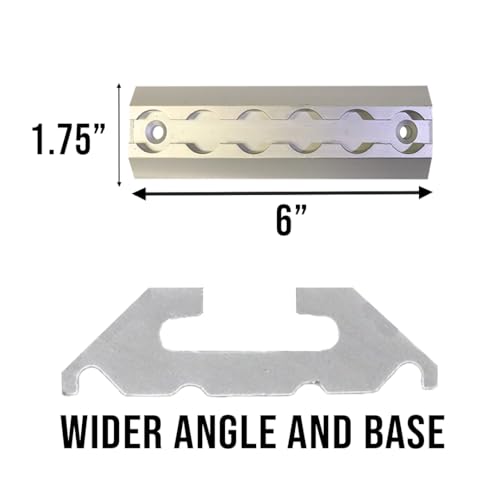 BoxerTool L-Track Tie Down System - 4 Tracks 6" Length - 4 Single Stud Fitting - Trailer Tie Down System for Trailers, Vans, Motorcyle, and Truck Beds - Image 3