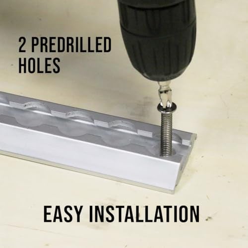 BoxerTool L-Track Tie Down System - 4 Tracks 6" Length - 4 Single Stud Fitting - Trailer Tie Down System for Trailers, Vans, Motorcyle, and Truck Beds - Image 4