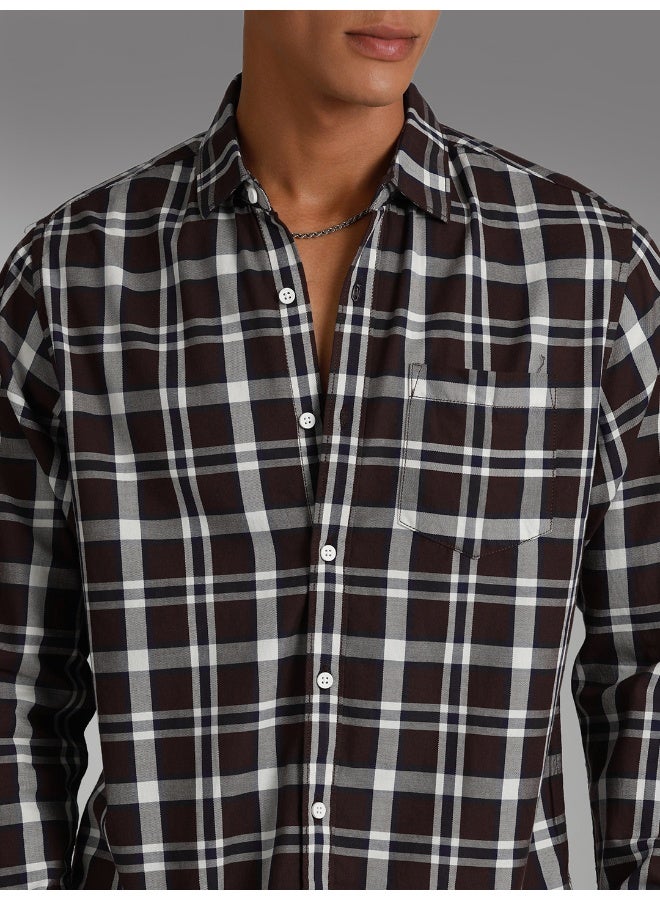 HIGH STAR Men's Maroon Shirt - Sleek and Stylish for All Occasions - Image 2