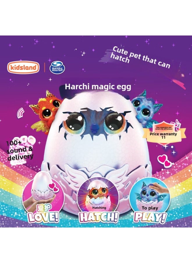 لعبة Spinmaster Hachi Magic Egg Hatchimals لرعاية الأطفال الإلكترونية للحيوانات الأليفة للفتيات - اللون: سلسلة Harchi Magic Egg-young Dragon  - Image 2
