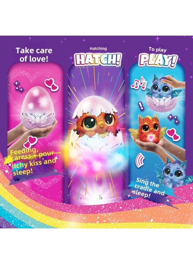 لعبة Spinmaster Hachi Magic Egg Hatchimals لرعاية الأطفال الإلكترونية للحيوانات الأليفة للفتيات - اللون: سلسلة Harchi Magic Egg-young Dragon  - Image 4