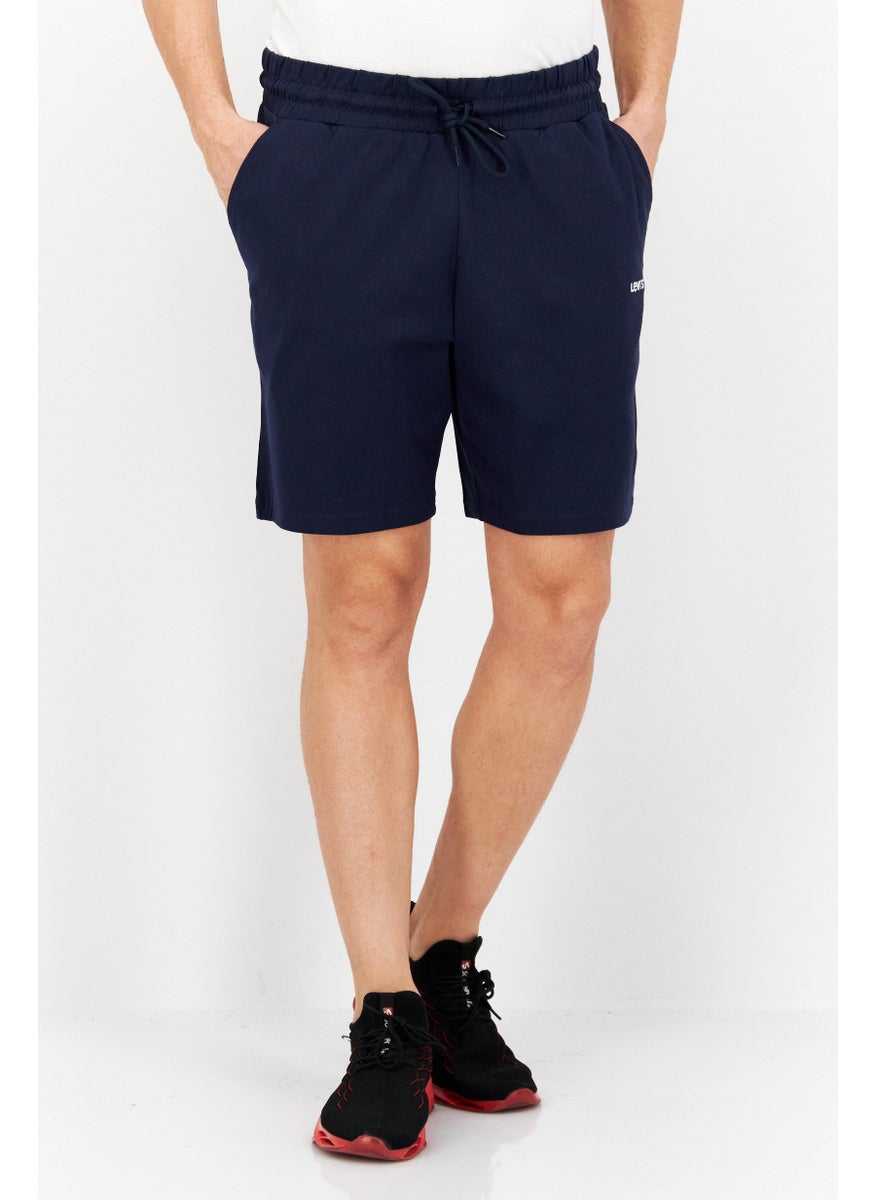 Levi's - Men Brand Logo Drawstring Short, Navy - Image 1