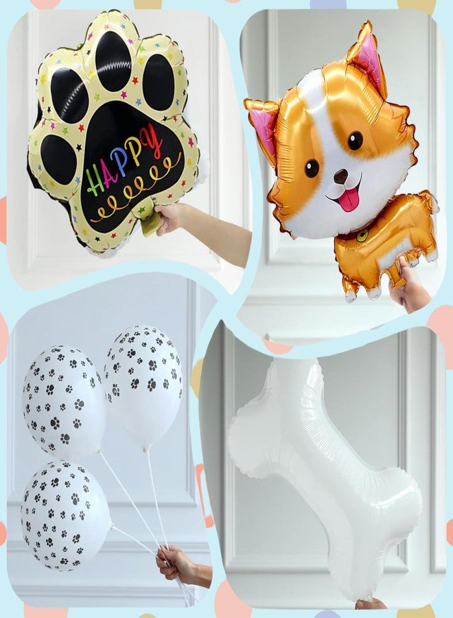 FI - FLICK IN 78Pcs Birthday Decoration Items Dog Balloon For Puppy Party Puppies Birthday Decorations Paw Balloons (pack of 78 , Multicolor) - Image 5