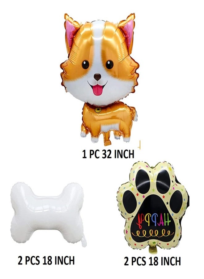 FI - FLICK IN 78Pcs Birthday Decoration Items Dog Balloon For Puppy Party Puppies Birthday Decorations Paw Balloons (pack of 78 , Multicolor) - Image 4
