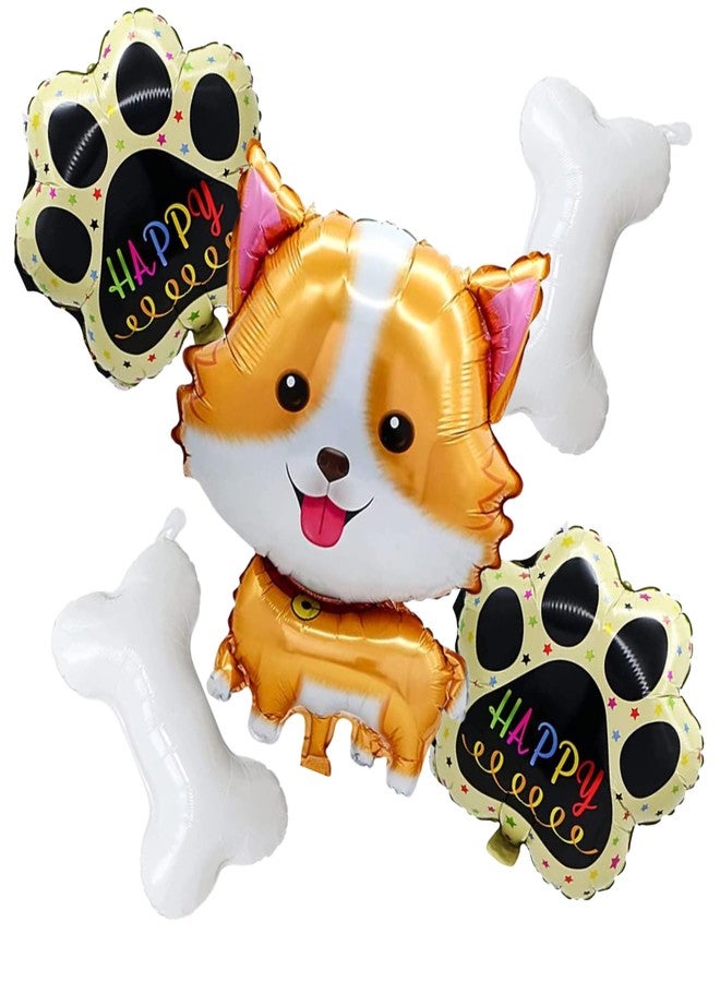 FI - FLICK IN 78Pcs Birthday Decoration Items Dog Balloon For Puppy Party Puppies Birthday Decorations Paw Balloons (pack of 78 , Multicolor) - Image 3