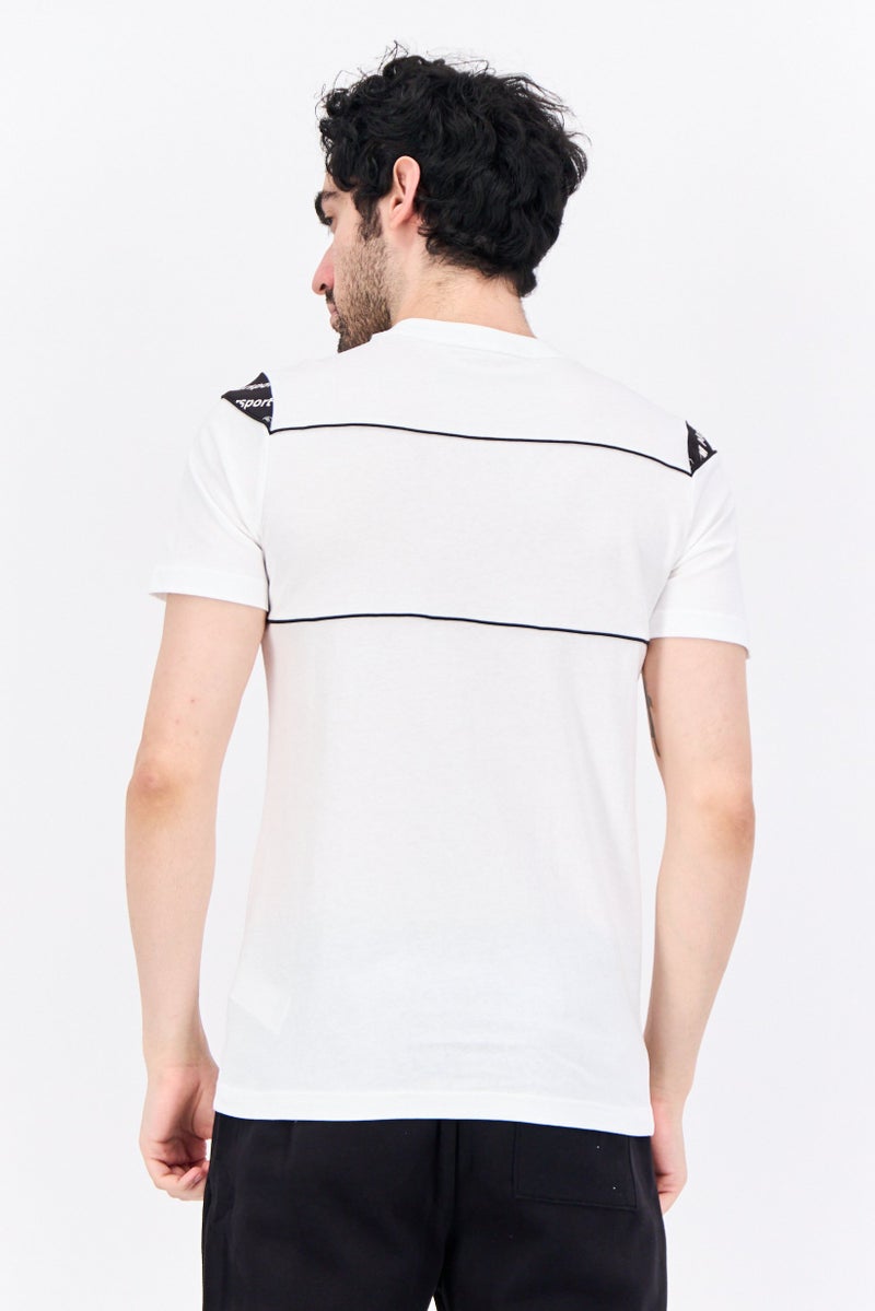 PUMA Men Sportswear Fit Short Sleeves Outdoor T-Shirt, White Combo - Image 4