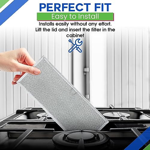 Bagean Downdraft Stovetop Filter Replacement for 71002111 Jenn Air Filter Downdraft 15.6” x 6.4” - Range Oven Filter Fits Into Jennair Downdraft Filter Vent and Protects the Stove Fan (2-Pack) - Image 5