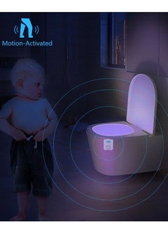 KASTWAVE Toilet Light Motion Sensor Detection Led Light with Aroma Toilet Toilet Restroom Night Light Gadget 16 Color Toilet Light Sensor Light (2 Pieces)  - Image 2