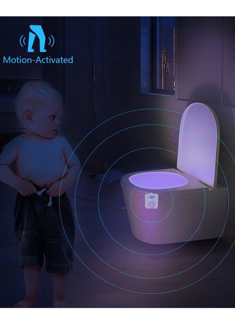 KASTWAVE Toilet Light Motion Sensor Detection Led Light with Aroma Toilet Toilet Restroom Night Light Gadget 16 Color Toilet Light Sensor Light (2 Pieces)  - Image 2