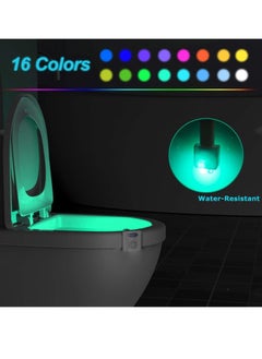 KASTWAVE Toilet Light Motion Sensor Detection Led Light with Aroma Toilet Toilet Restroom Night Light Gadget 16 Color Toilet Light Sensor Light (2 Pieces)  - Image 5