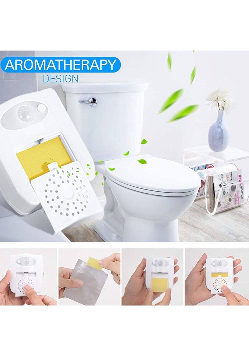 KASTWAVE Toilet Light Motion Sensor Detection Led Light with Aroma Toilet Toilet Restroom Night Light Gadget 16 Color Toilet Light Sensor Light (2 Pieces)  - Image 3