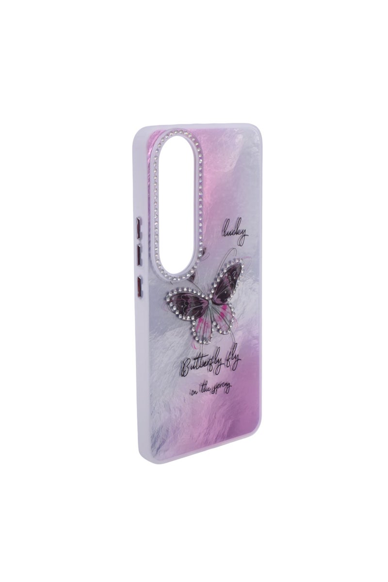 CFS TPU Butterflies and Rhinestones Back Cover Case For Vivo V50 Lite - Multicolor CFS241 - Image 3
