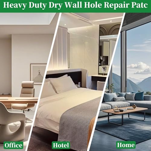 VUTHLRV 14 Pack Drywall Repairs Patch, Drywall Repair Kit with Extended Self-Adhesive Mesh, Wall Patch Repair Kit, Dry wall Repair Tool, Drywall Patch Wall Repair Patch Kit, 2 Inch Drywall Hole Repair Patch - Image 4