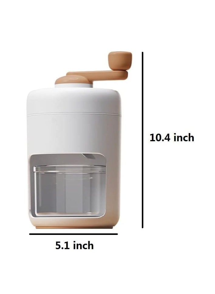 Snow Cone Machine Manual, Shaved Ice Maker Machine for Home, Ice Shaver Hand Crank, Slushy Maker Machine, Ice Crusher for Snow Cones, Ideal for Outdoor Picnics, Portable
