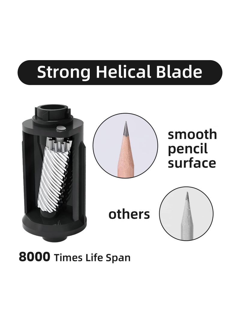 Rechargeable Automatic Electric Pencil Sharpener with Auto Stop for 6-12mm Pencils, Hands-Free Design for Colored Pencils, Fast & Sharp, Ideal for Kids, Home, and Classroom Use. - Image 5