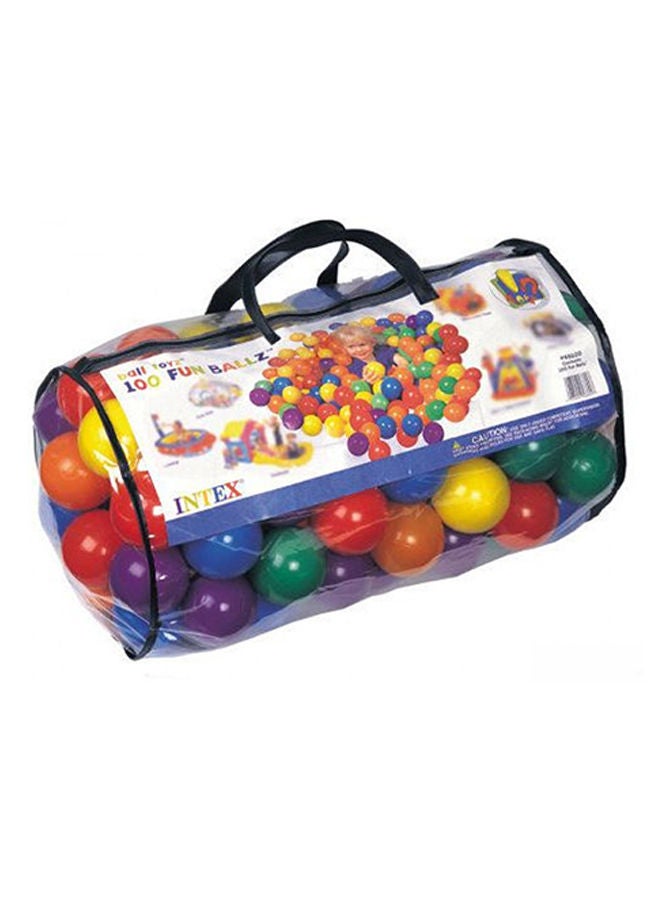 INTEX 100-Piece Fun Ballz Set 19x12x17inch - Image 3