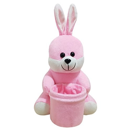Ultra 8 Inch Bunny Pen Stand Holder Premium Plush Toy for Kids in Pink | Snuggling and Playtime | Animal Toy | Birthday Gift | Anniversary | Christmas | Diwali | Home Décor - Image 1