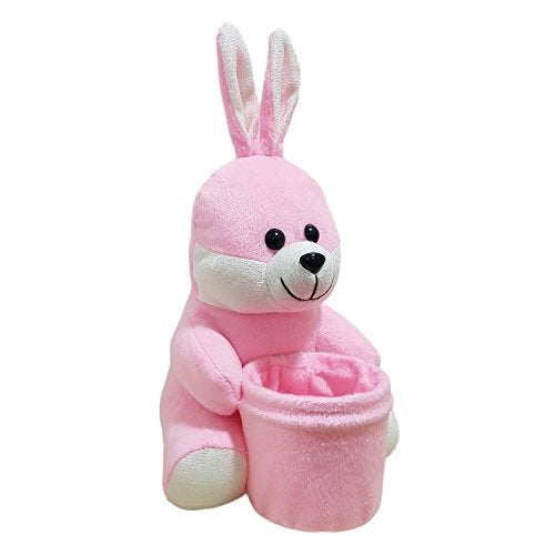 Ultra 8 Inch Bunny Pen Stand Holder Premium Plush Toy for Kids in Pink | Snuggling and Playtime | Animal Toy | Birthday Gift | Anniversary | Christmas | Diwali | Home Décor - Image 2