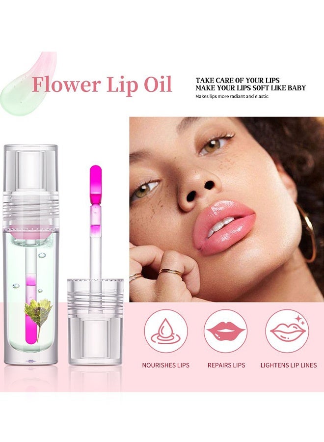 ibcccndc Flower Lip Oil,Moisturizing Lip Balm, Oil Long Lasting Nourishing Lip  No-Sticky Gloss Lip Balm Lip Care,#05 - Image 3