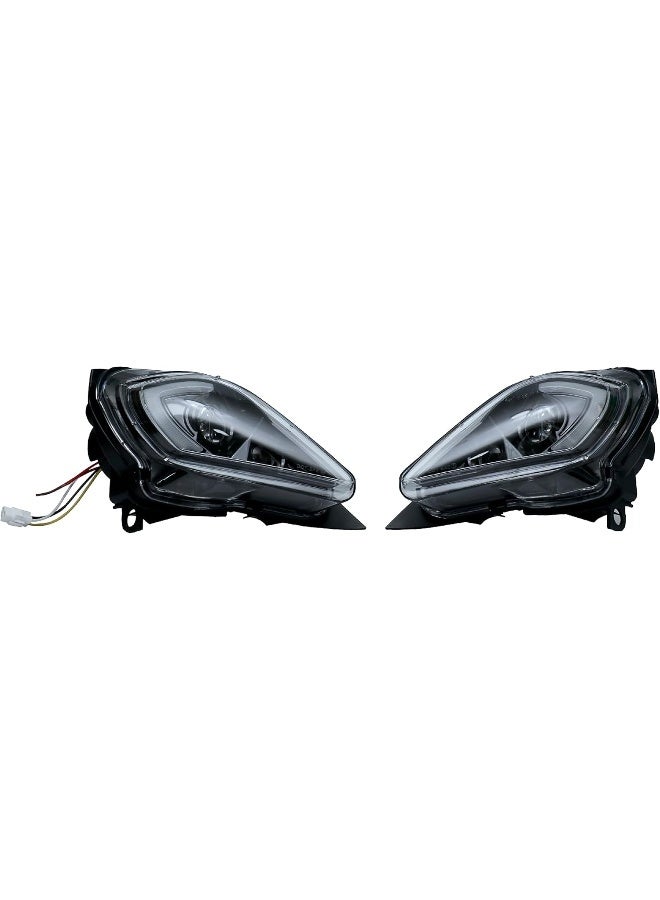 زوج من المصابيح الأمامية النهارية LED مع عدسة شفافة لإشارة الانعطاف، مقاومة للماء والخدش لـ Raptor 700 - Image 1