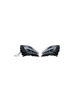 Pair of Front LED Daytime Running Headlight with Turn Signal Clear Lens, Waterproof, Scratch Resistant Headlights for Raptor 700