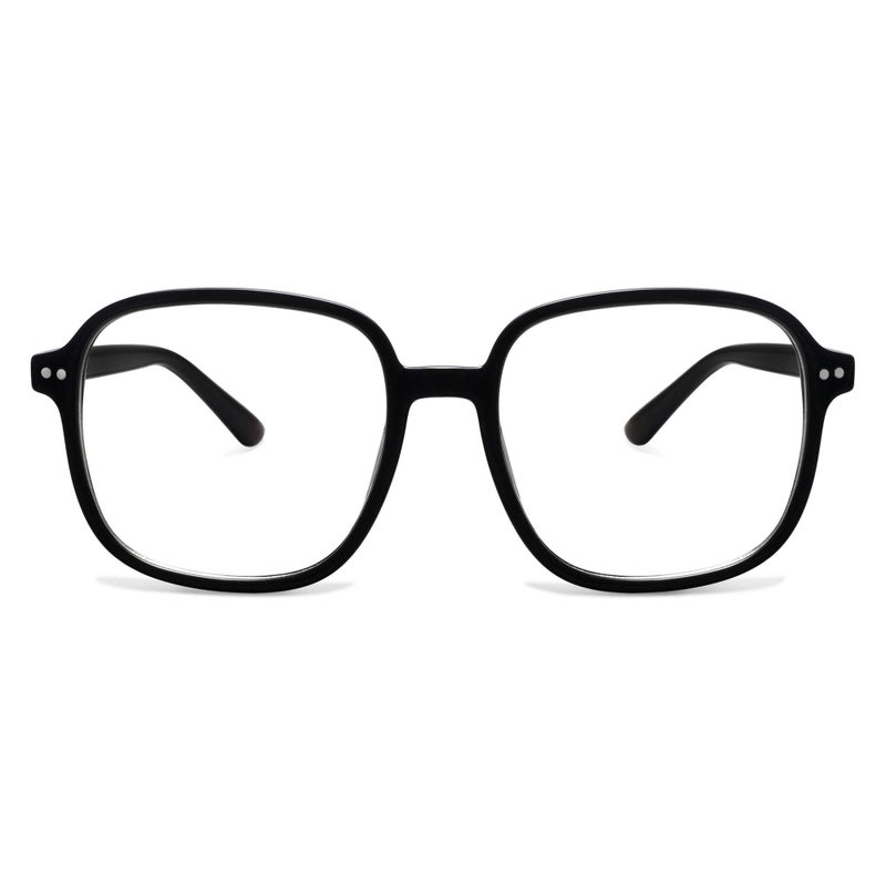 SOJOS Square Blue Light Blocking Glasses Oversized for Women TR90 Frame Filter SJ5081 with Black Frames/Anti-Blue Light Lenses - Image 5