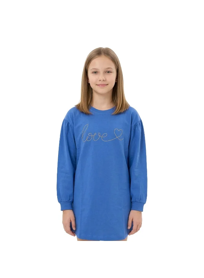 ايكو AIKO-Girls Blue Top with embroidery