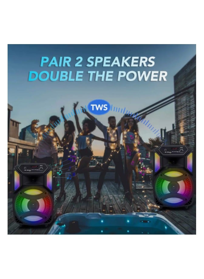 دي إل سي  دي ال سي مكبر صوت محمول مع ميكروفون وجهاز تحكم عن بعد DLC-32419 - Image 4