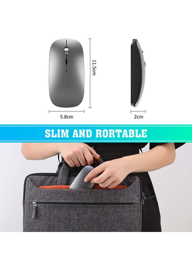 NIBEMINENT Wireless Mouse Grey  - Image 5