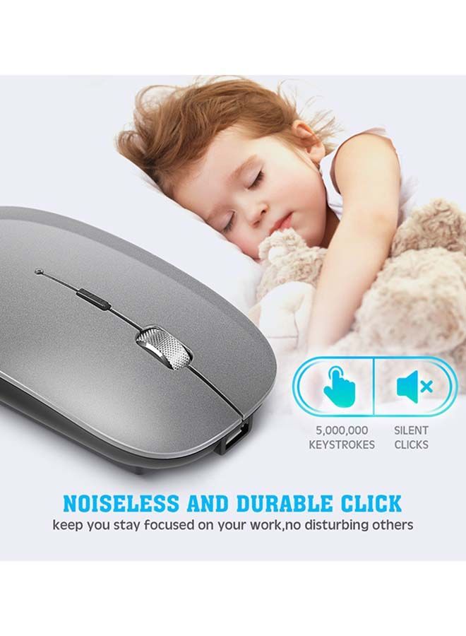 NIBEMINENT Wireless Mouse Grey  - Image 3