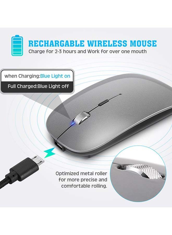 NIBEMINENT Wireless Mouse Grey  - Image 4
