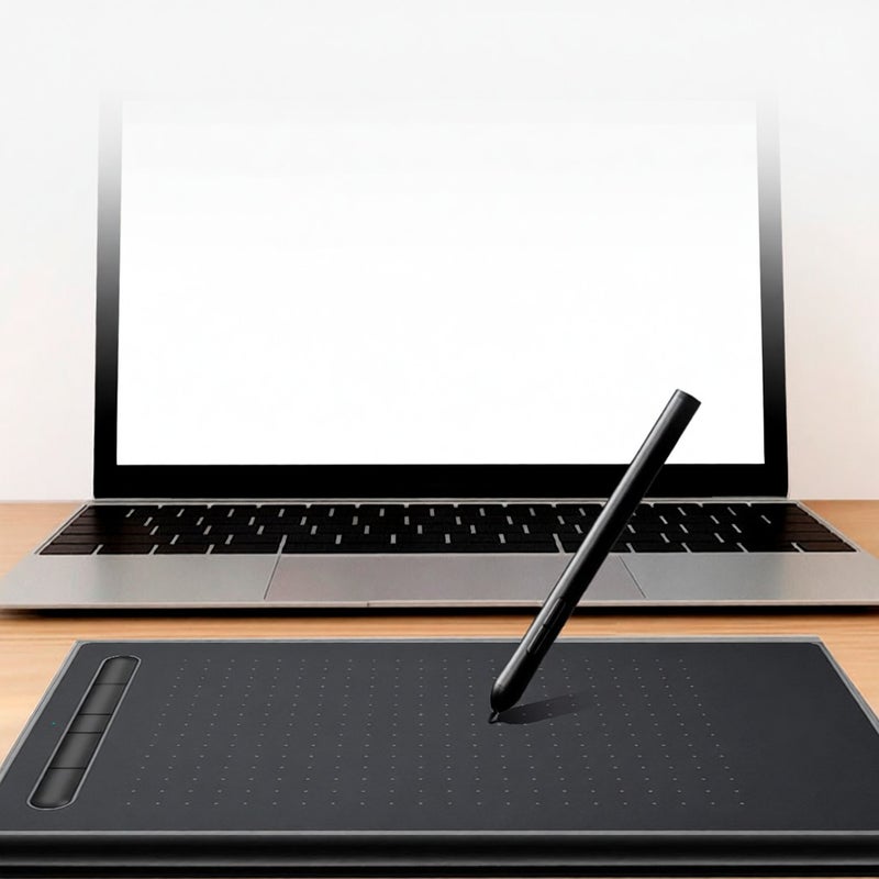 Graphics Tablet: 8192 Levels Pressure Sensitivity, 5080LPI High Resolution, 230PPS Read Speed - 5 Custom Shortcuts Smart Drawing Tablet for Digital Artists, Designers and Home Office Use - Image 5