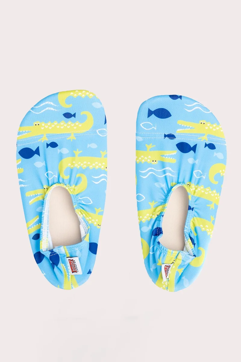COEGA Boys Baby/Kids/Youth Pool Shoes Kids - Mid Blue Crocs