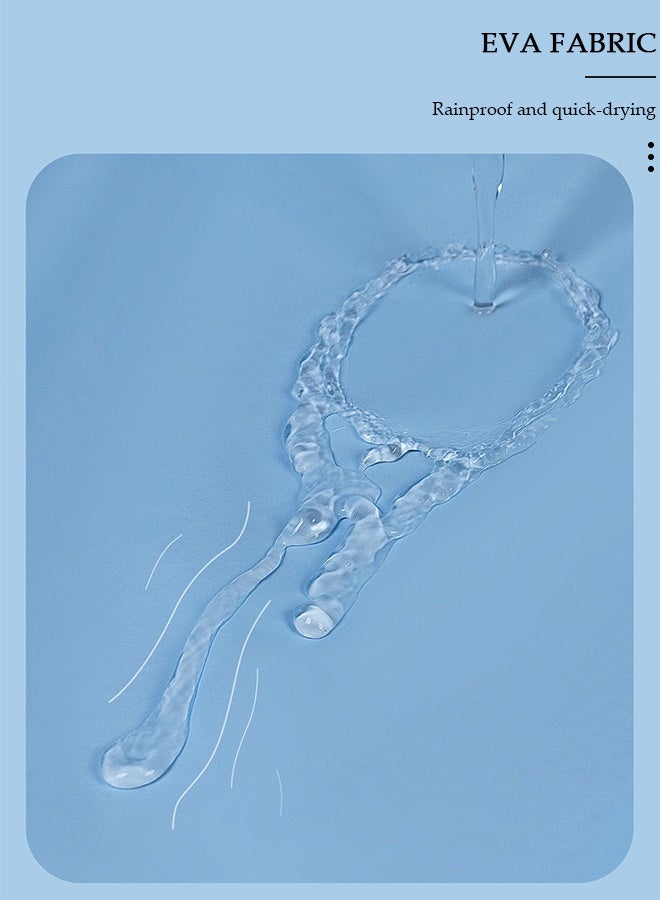 DUNISO Raincoat For Kids Portable EVA Rain Coats With Bag Cover Reusable Rain Poncho with Hood and Sleeves For Cycling Travelling Fishing Hiking Camping - Image 5