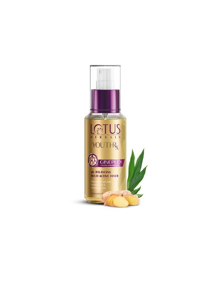 LOTUS HERBALS Youth Rx Ph Balancing Multi Active Toner, 100Ml, Golden (50000065)  - Image 1