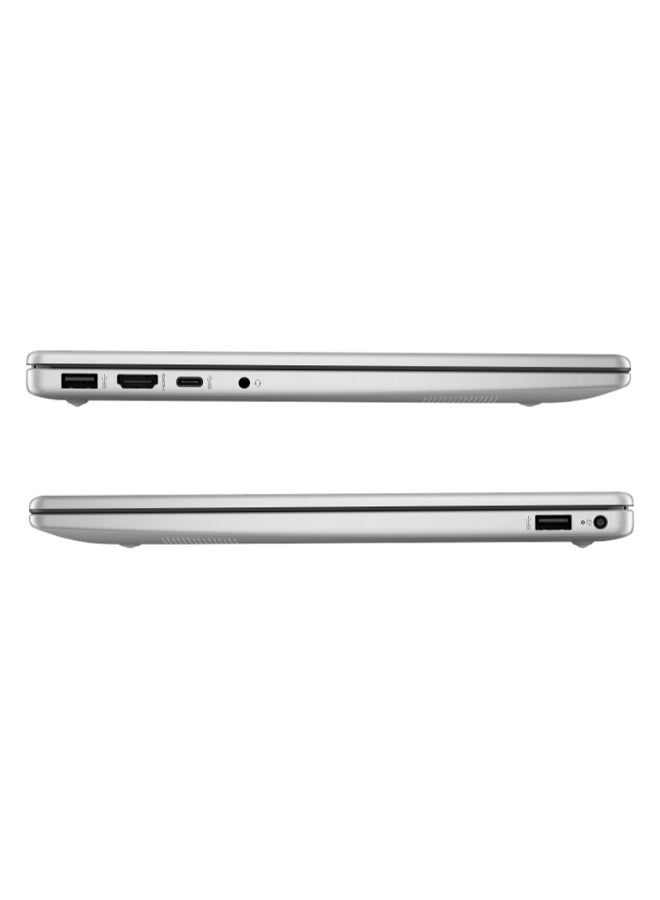 HP 15-fc0051ne Laptop With 15.6-Inch Full HD Display, AMD Ryzen 5 7520U Processor/16GB RAM/512GB SSD/AMD Radeon Graphics/Windows 11 Home English/Arabic Natural Silver - Image 4