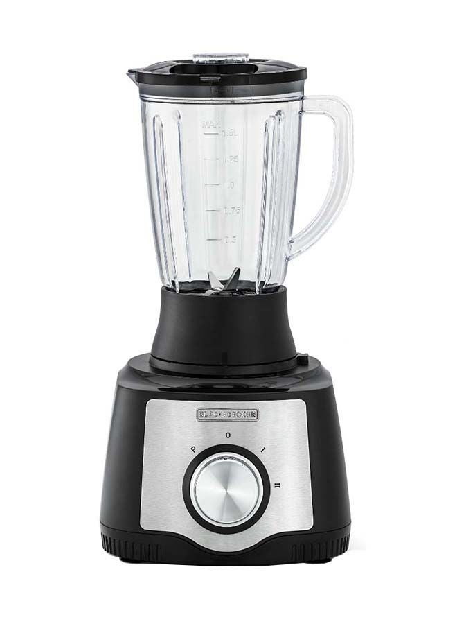 BLACK+DECKER Food Processor, 1.5L Bowl, 29 Functions, Blender, Mill, Juicer, Stainless Steel Blade, 2 Speeds + Pulse, Reversible Slicing & Shredding Disc, Compact 6-in-1 Design, 600 W FX650-B5 Black/Silver - Image 2