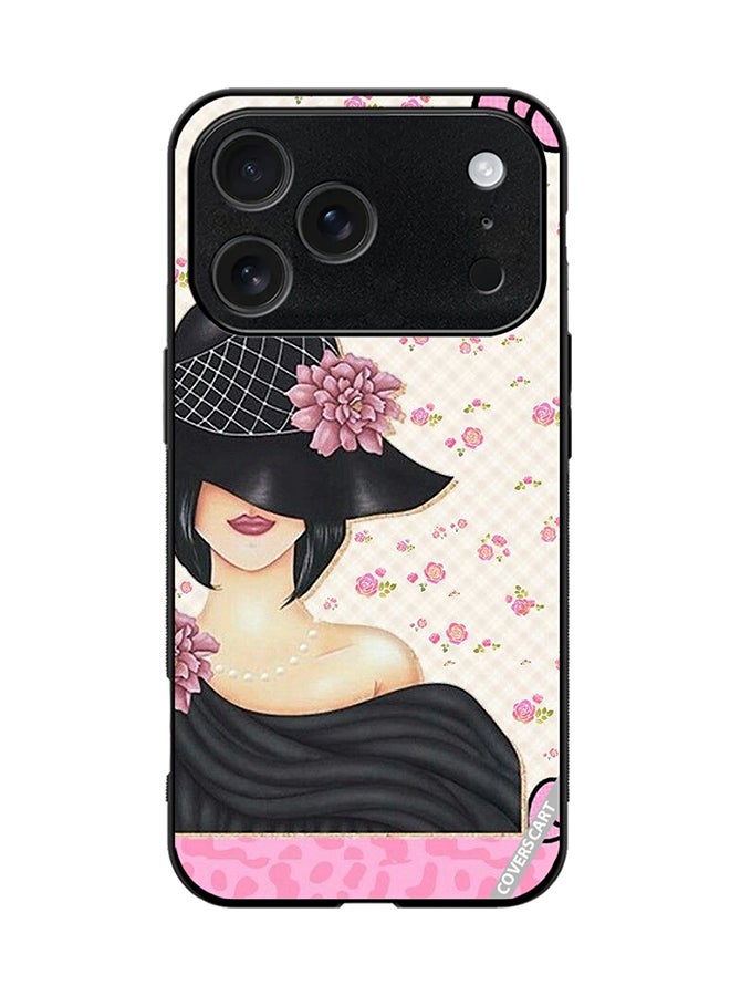 COVERSCART Protective Case Cover For Apple iPhone 17 Pro Black Hat Girl Design Multicolour