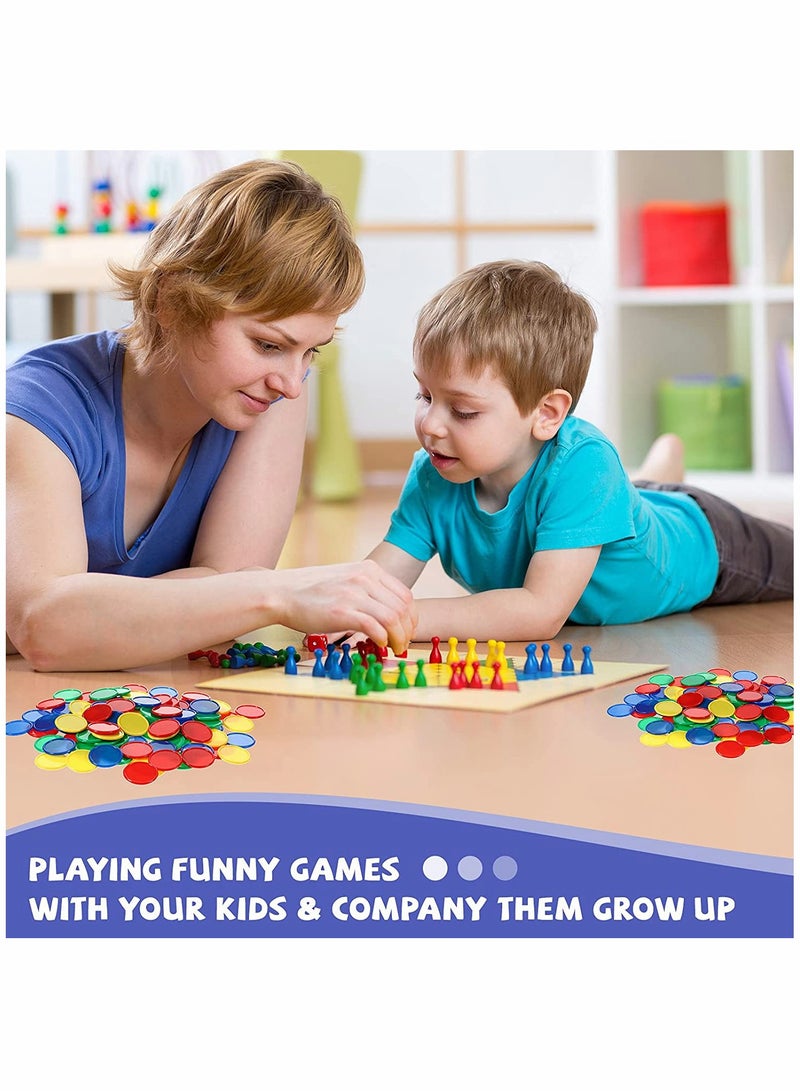 Counting Chip Set for Family Game Night - Educational Box Chips for Crafts and Decor - 160 Pieces, Includes Digital Chips - Image 2