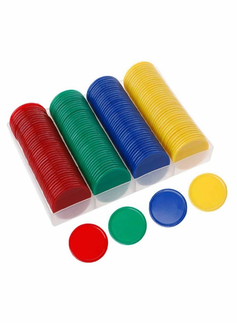 Counting Chip Set for Family Game Night - Educational Box Chips for Crafts and Decor - 160 Pieces, Includes Digital Chips - Image 1