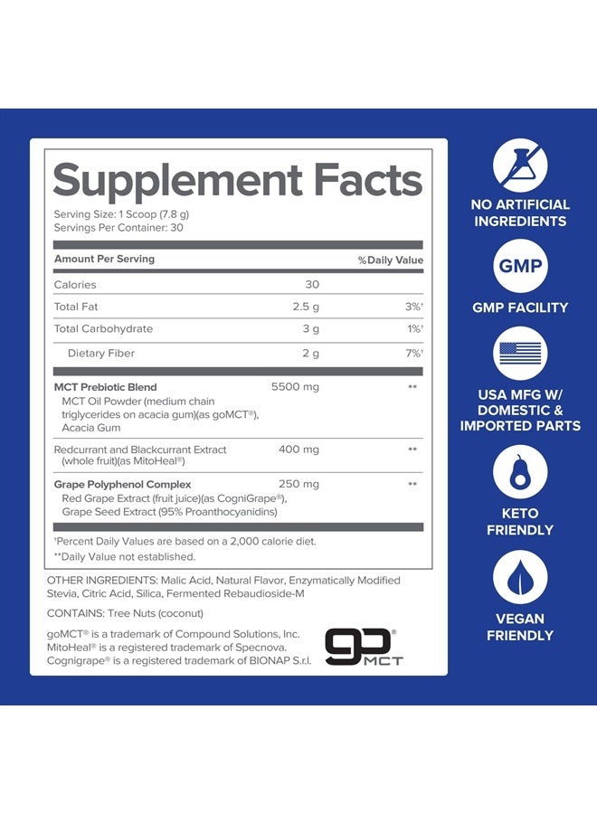 Gundry MD مسحوق MCT للصحة لدعم الطاقة وإنتاج الكيتون وصحة الدماغ، مناسب للكيتو، خالي من السكر (30 حصة) (ليمونادة البطيخ) - Image 5