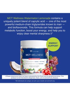 MCT Wellness Powder to Support Energy, Ketone Production and Brain Health, Keto Friendly, Sugar Free (30 Servings) (Watermelon Lemonade) - pzsku/Z9FB4533F91D10594253DZ/45/_/1715632527/98603302-58a6-48c3-ab34-326616770a78