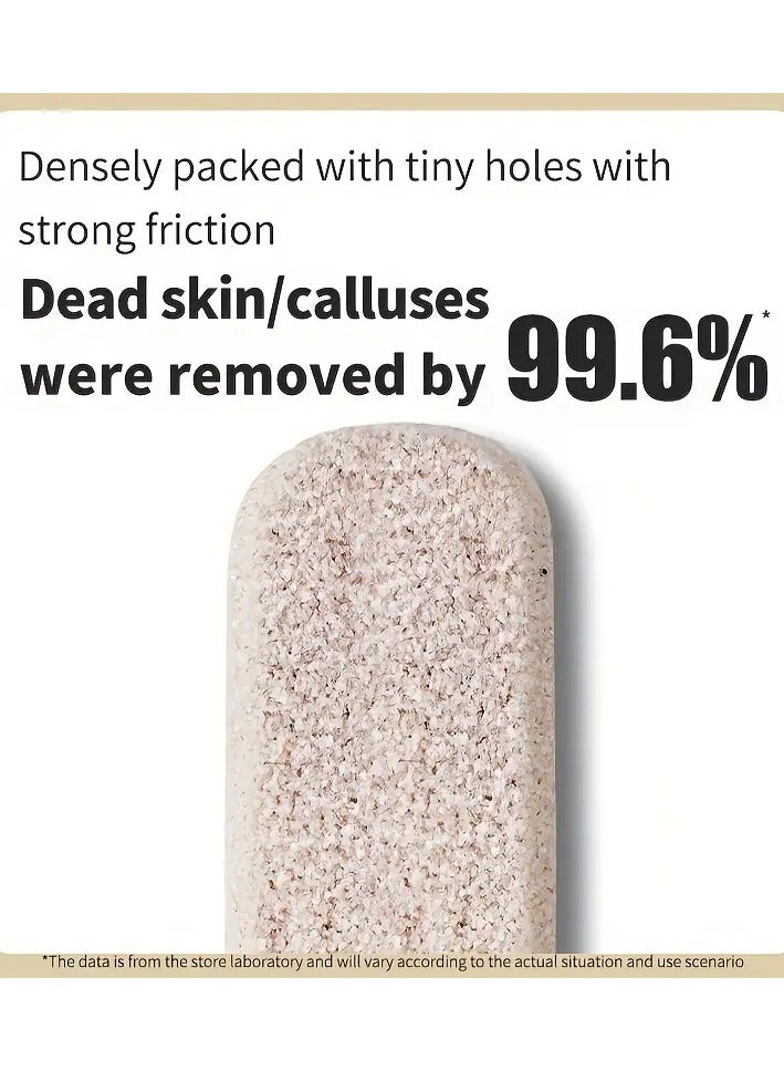 Ucanbe Bamboo Handle Pumice Stone Foot File - Hypoallergenic, Natural Foot Scrubber for Soft, Smooth Skin & Callus Removal, with 360° Polished Head for Dead Skin Exfoliation - Image 5