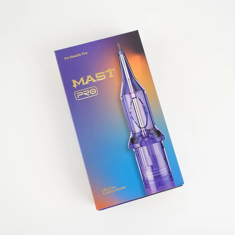 MAST PRO Purple Needle RL Cutting Line Needle Closing Needle Purple Current Device Integrated Needle for Eyebrow Tattoo Embroidery 20 Pieces - Image 1