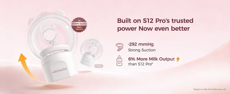 Momcozy S12Pro+ Hands-Free Breast Pump Wearable, Double, White - Image 2