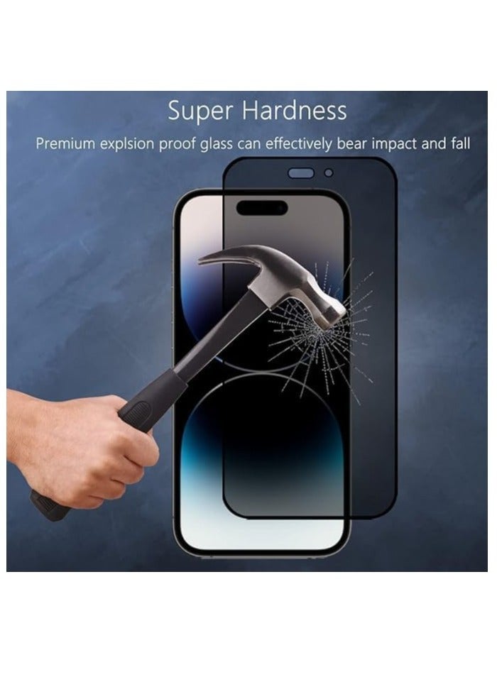 ELTRAZONE iPhone15 Pro Max compatible Privacy Screen Protector Anti-Spy Tempered Glass Film 9H Hardness Scratch Resistant Bubble Free Anti Spy Tempered Glass Screen Protector for iPhone15 Pro Max Privacy - Image 3