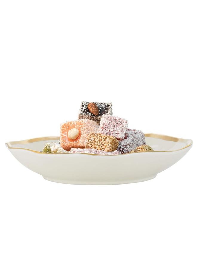 Alsaif Porcelain Serving Plate 10 Inches White  - Image 1