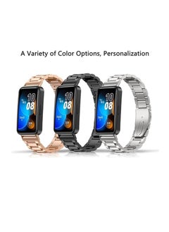 Generic Compatible with Huawei Band 6 Metal Strap,Stainless Steel Band Huawei Band 6 / Honor Band 6 Replacement Wristbands Strap  - Image 4
